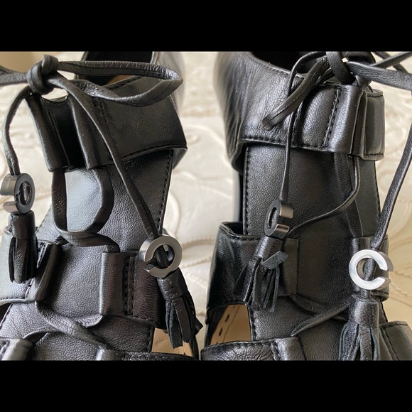 Coach Black Leather Platform Pump - Picture 5 of 8